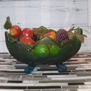 Vintage 1970s mid-century modern fruit bowl